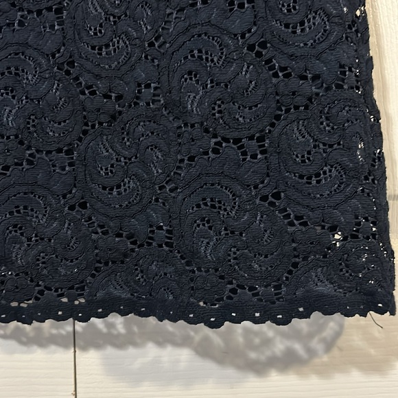 Zara navy blue lace shift dress size small - Picture 11 of 15